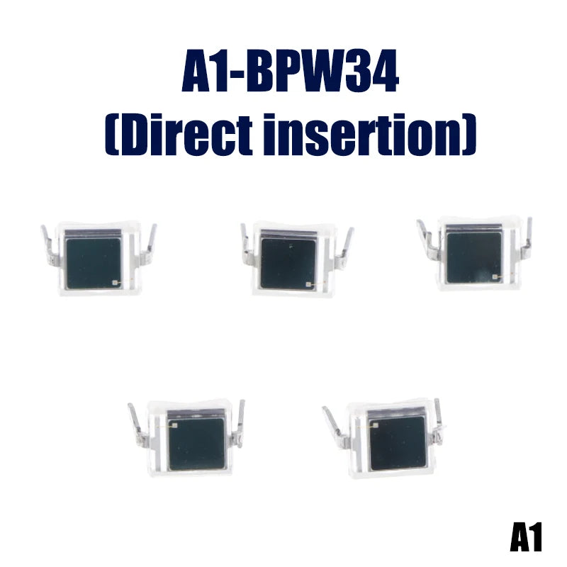 High Quality 5Pcs Photodiode BPW34S BPW34 Surface Mount/Direct Plug-in SMD-2/DIP-2 Silicon PIN Photodiode Infrared Receiver Tube Peaceful Pleasures Health and Wellness BPW34