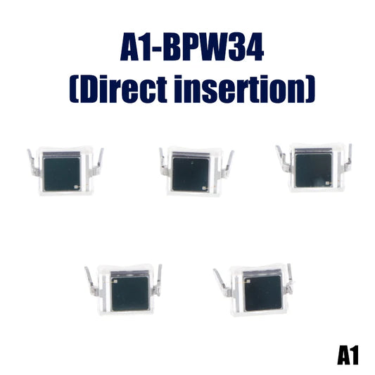 High Quality 5Pcs Photodiode BPW34S BPW34 Surface Mount/Direct Plug-in SMD-2/DIP-2 Silicon PIN Photodiode Infrared Receiver Tube Peaceful Pleasures Health and Wellness BPW34
