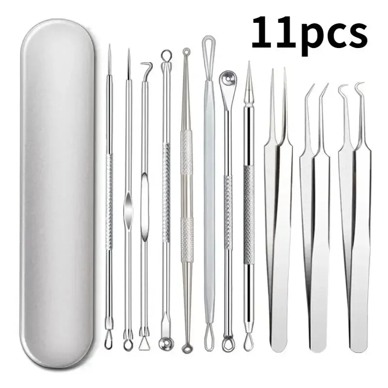 11-Piece Blackhead & Ingrown Hair Removal Skin Care Tool Set