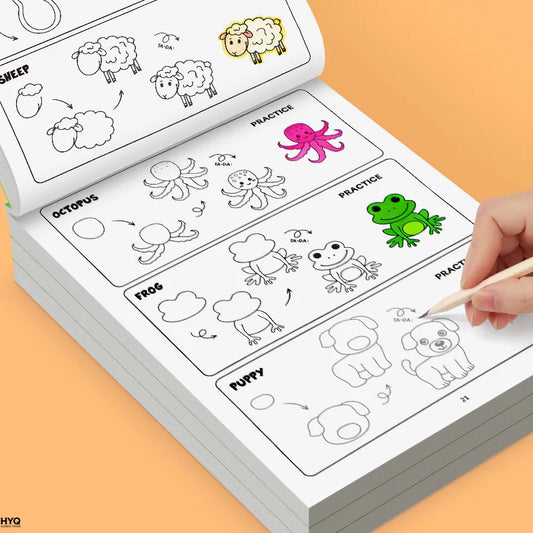 How Draw Animals Step-by-step Drawing Book- Learning Painting Perfect Peaceful Pleasures Health and Wellness