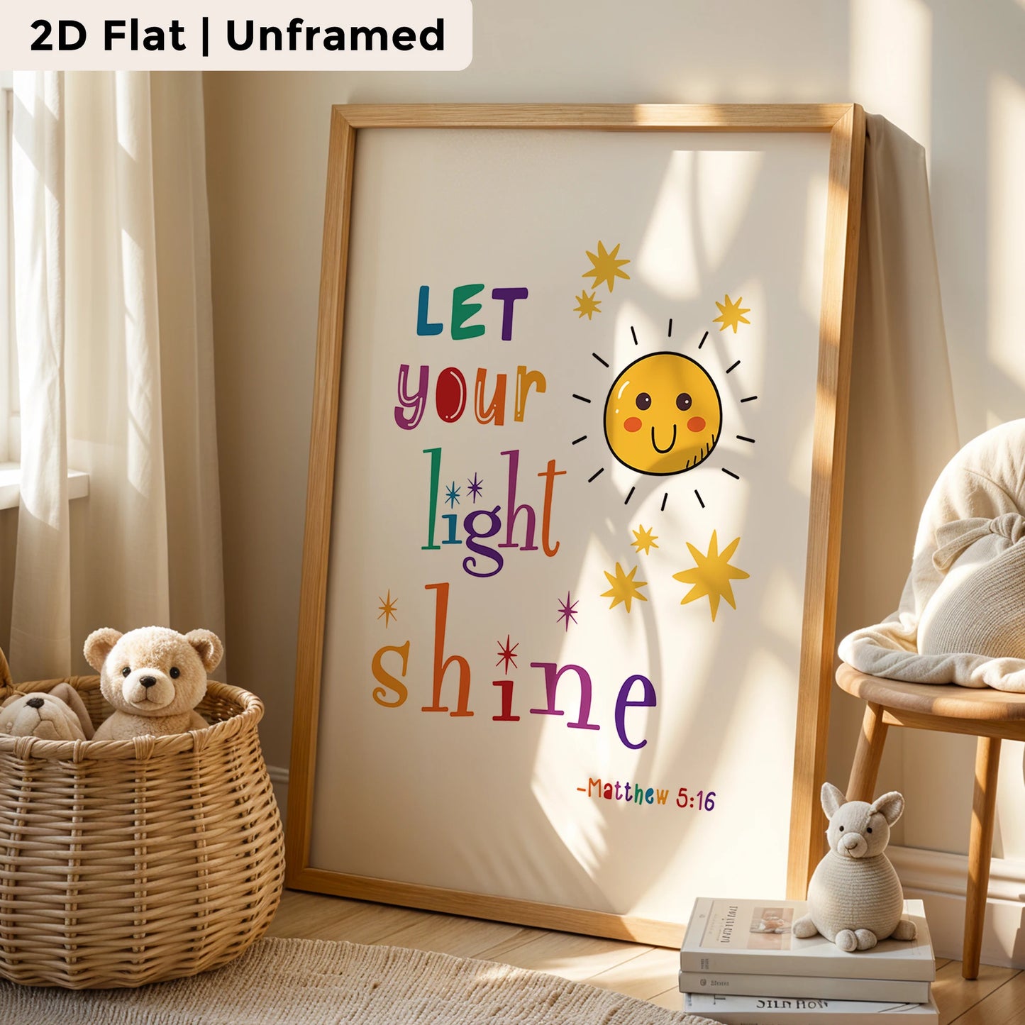 3-Piece Cartoon Motivational Canvas Wall Art | Kids Room Decor