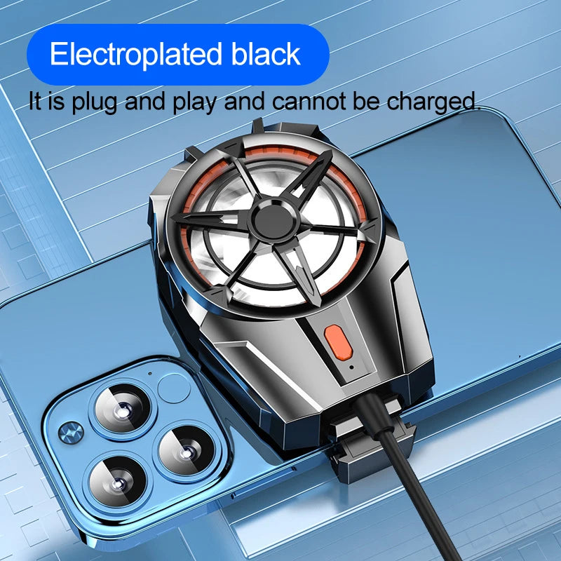 Mobile Phone Cooler Phone Gaming Rechargeable Portable Fan For Phone Cooler For Games Cooler Black Shark Cellphone Accessories Peaceful Pleasures Health and Wellness Plug-in style