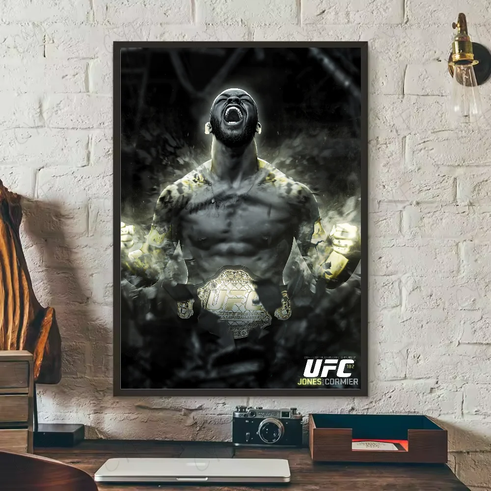 Khabib Nurmagomedov UFC Poster – HD Waterproof PVC Wall Art Sports Wall Poster Peaceful Pleasures Health and Wellness
