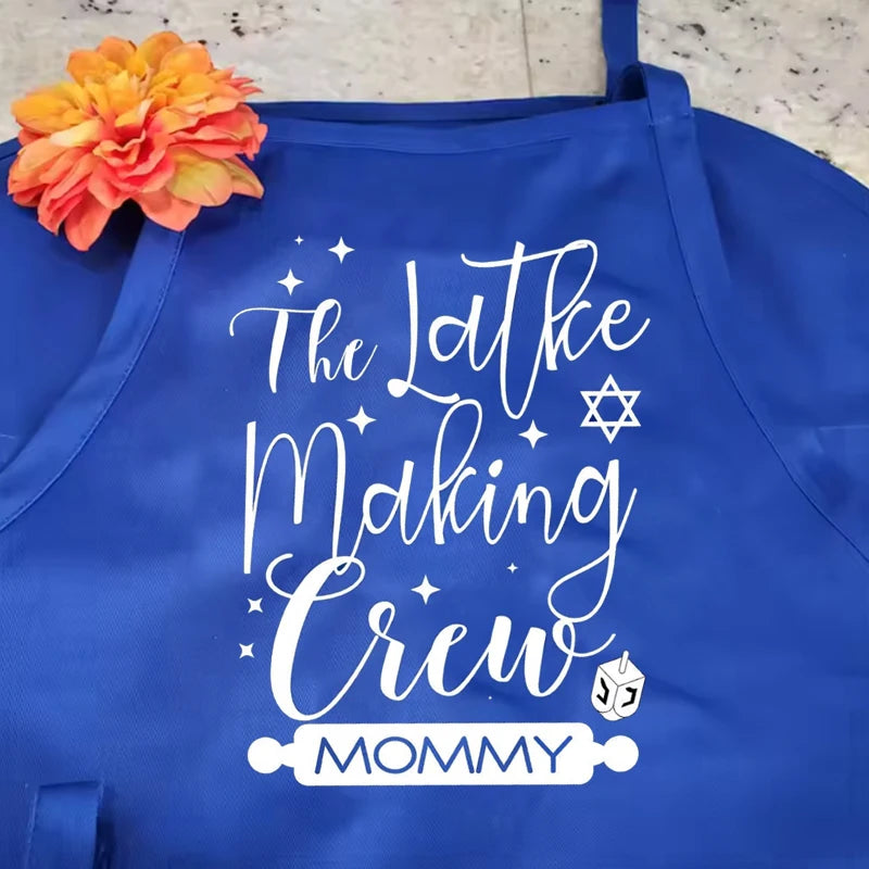 Personalized Hanukkah Apron – Latke Making Crew Chanukah Gift