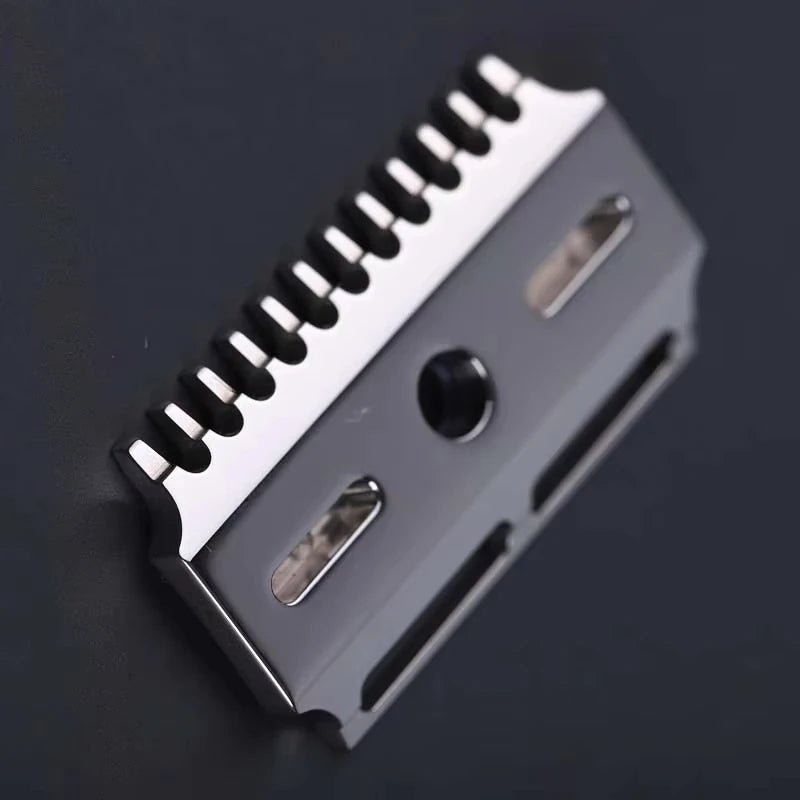 2026 Hot Sale Yaqi Vostok 90DC 316 Stainless Steel Polished Dual Comb Safety Razor Head with 0.9mm Blade Gap Peaceful Pleasures Health and Wellness