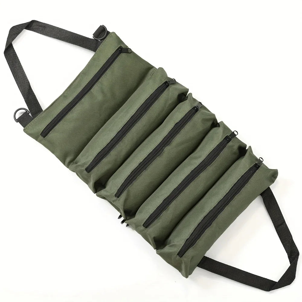 Heavy-Duty Roll-Up Tool Bag | Oxford Fabric Tool Organizer