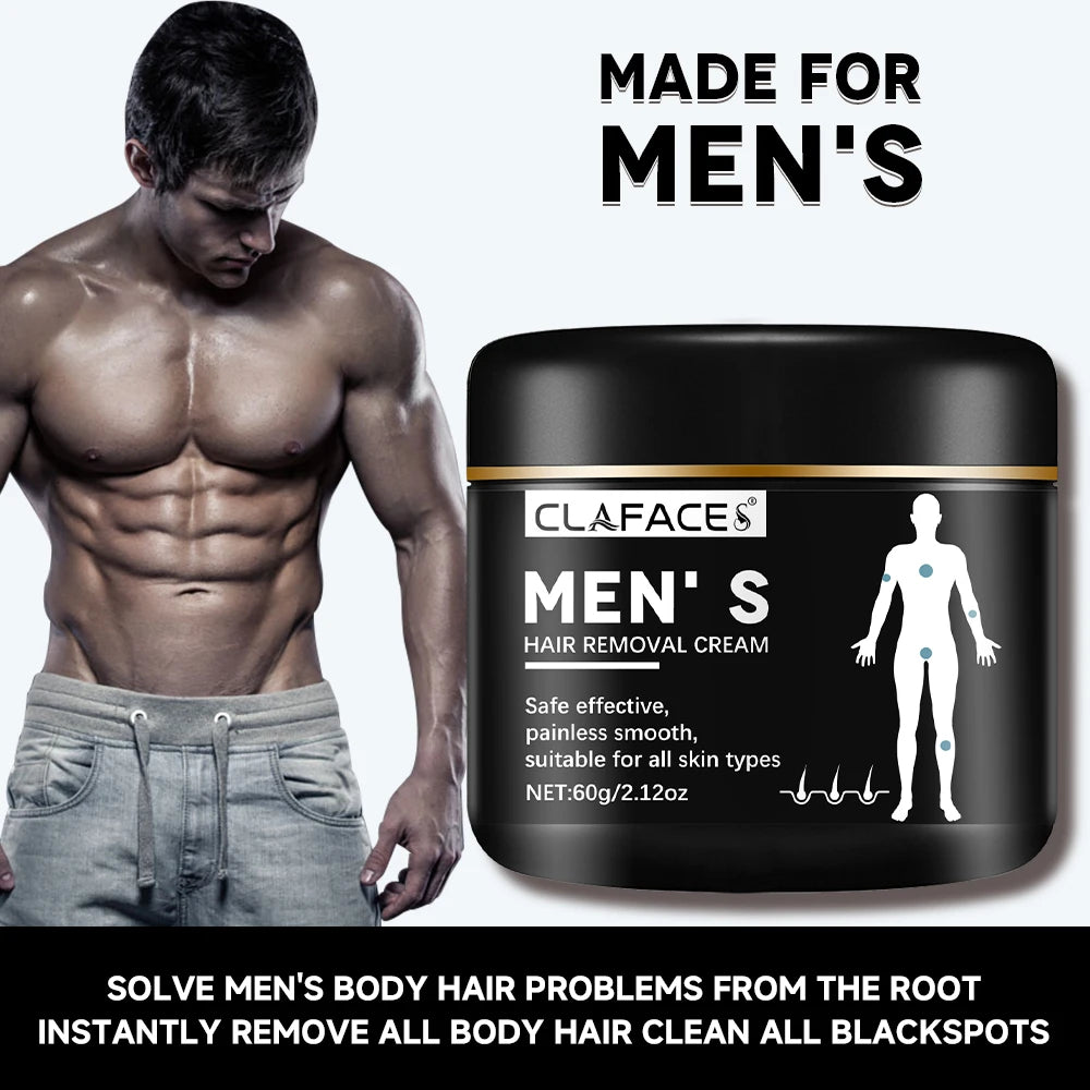Painless Hair Removal Cream with Growth Inhibitor – 60g Peaceful Pleasures Health and Wellness