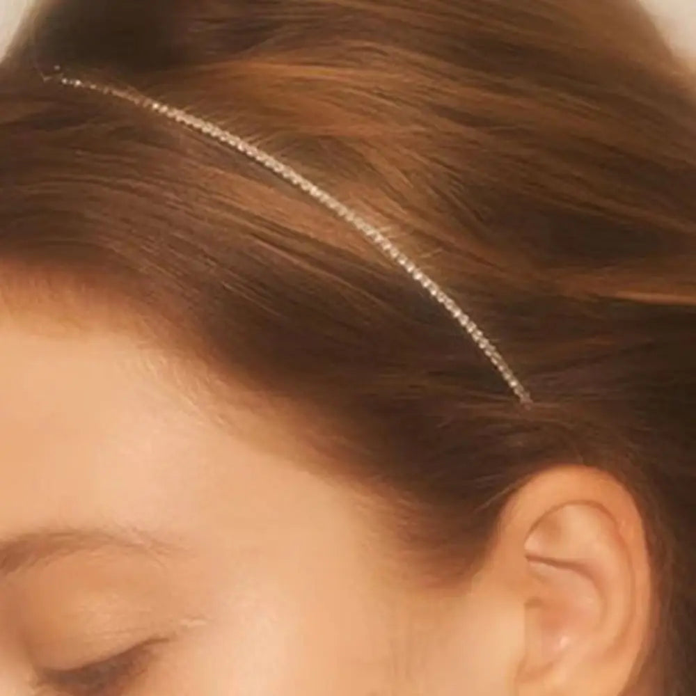 Rhinestone Fairy Hair Hoop – Silver Sparkle Headband for Prom