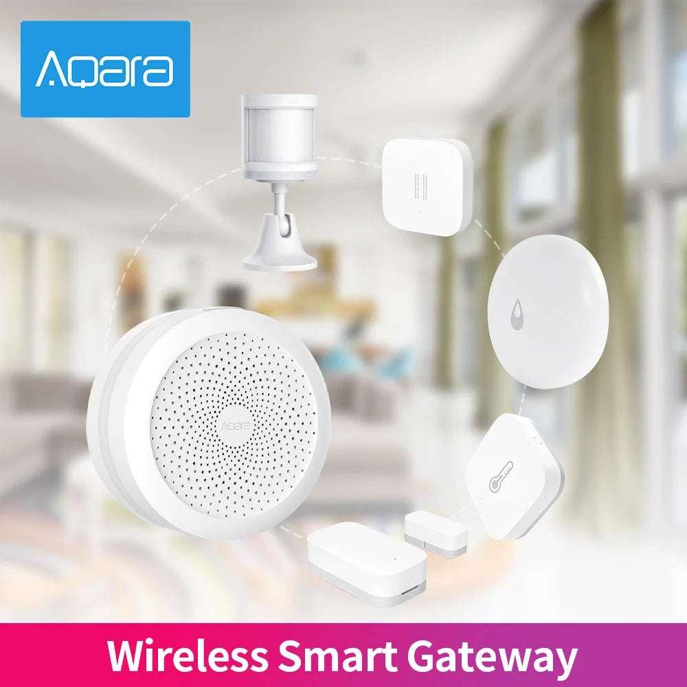 Aqara Smart Home Kits Zigbee Gateway Hub M1S Wireless Switch Lamp Door Motion Temperature Sensor for Mihome Homekit Peaceful Pleasures Health and Wellness