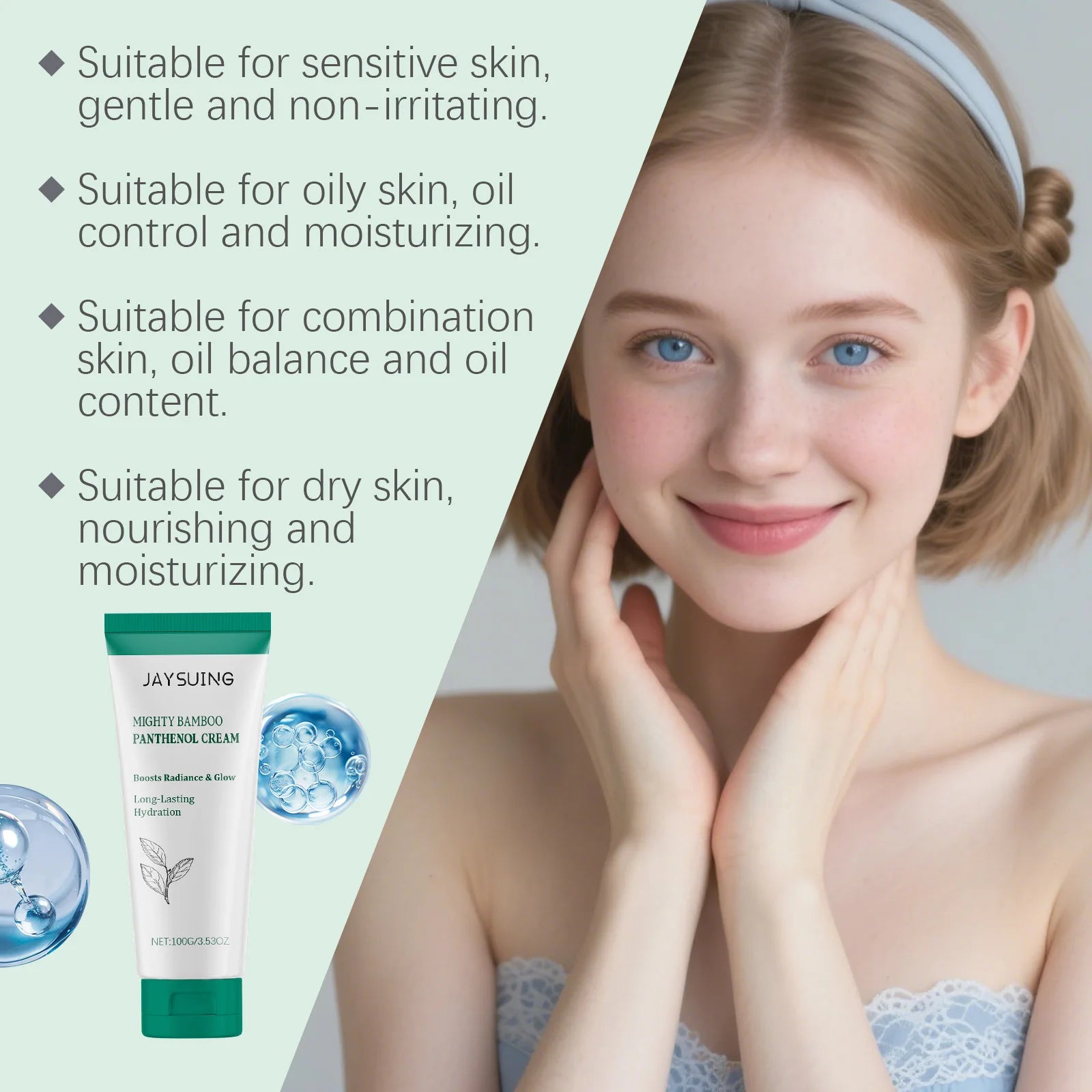 Nicotinamide Soothing Moisturizing Face Cream Stimulate Metabolism Improve Skin Condition Enhance Barrier Gentle Facial Lotion Peaceful Pleasures Health and Wellness