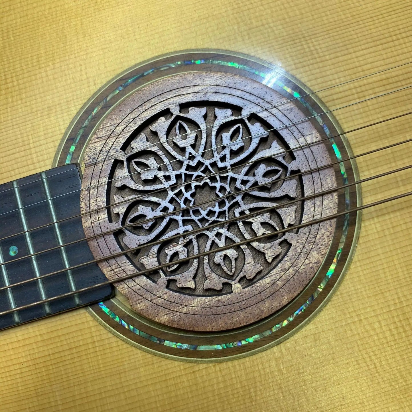 Guitar Wooden Soundhole Sound Hole Cover Block Feedback Buffer