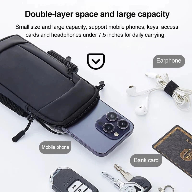 Running Bag For Phone arm Bag for Phone Mobile phone Armband Cell Phone Bag for running sports Armband for phone for running bag Peaceful Pleasures Health and Wellness