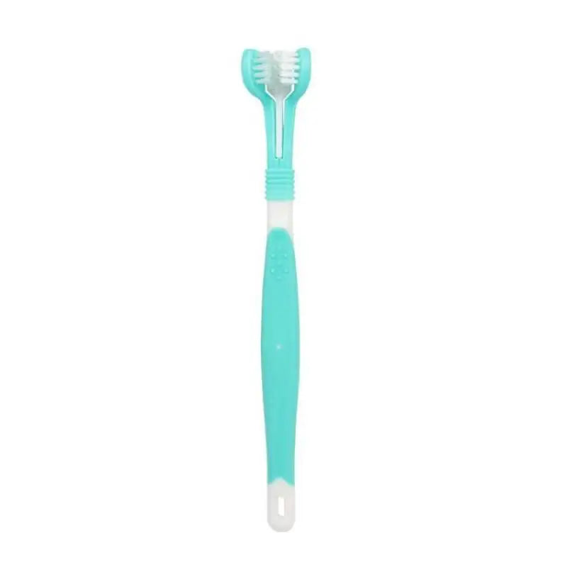 3-Sided Pet Toothbrush | Soft Bristles for Dogs & Cats Pet Toothbrush Peaceful Pleasures Health and Wellness A2