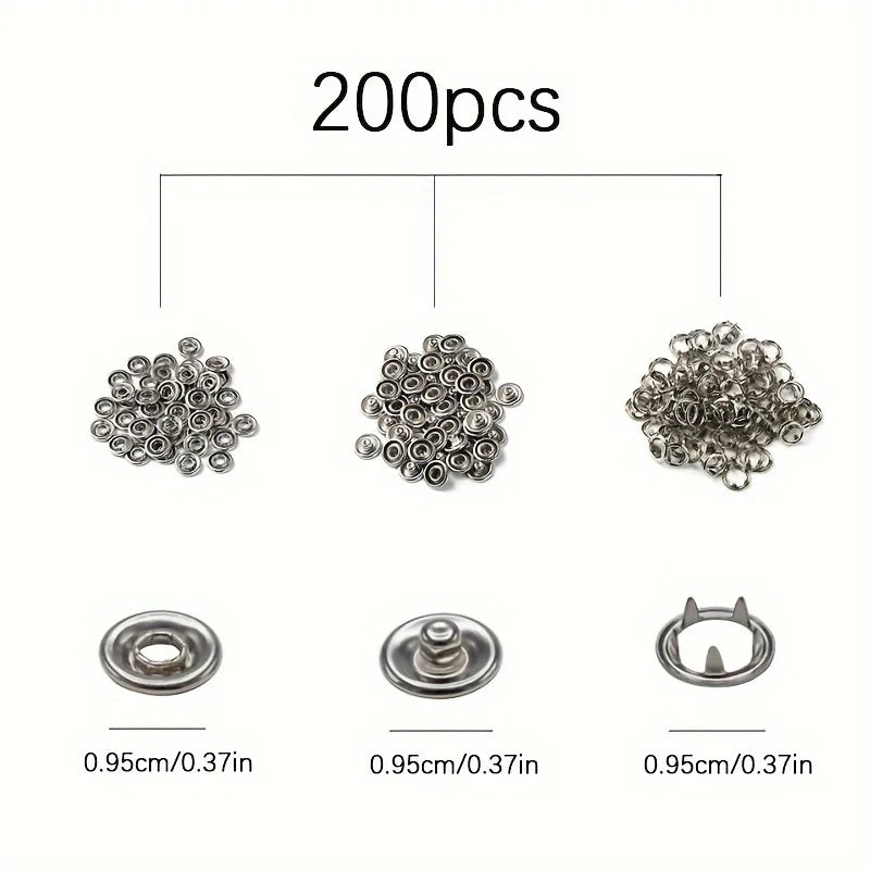 Stainless Steel Snap Fastener Pliers Easy-to-use DIY Clothing Button