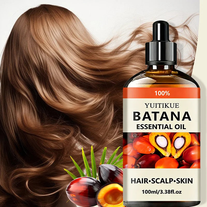 Yuitikue 100% Pure Batana Essential Oil, 100ml Natural Multi-Use Oil for Hair Growth, Scalp Care & Skin Moisturizing Peaceful Pleasures Health and Wellness