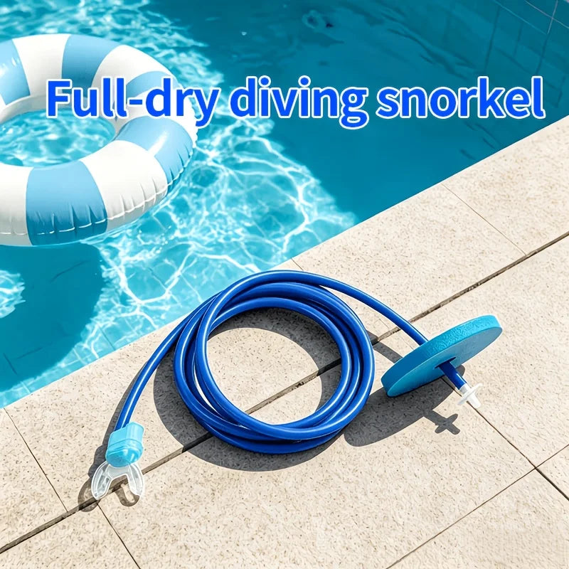 1-Piece Diving Snorkel Breathing Tube Snorkeling Equipment for Adults, Universal Anti-Choking Silicone Diving Breathing Tube Trainer Peaceful Pleasures Health and Wellness 1Pcs