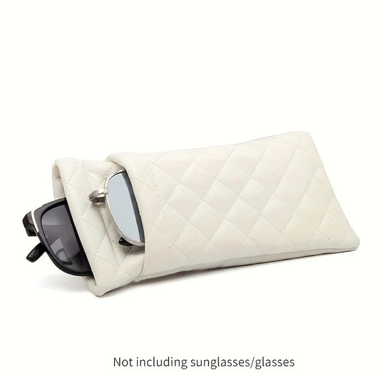 2-Pack PU Leather Glasses Case – Argyle Anti-Scratch Eyewear Bag Eyewear Case Set Oasis Select 2pcs