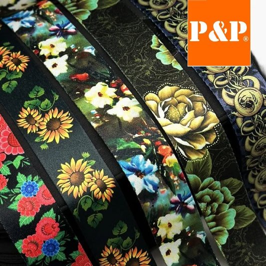 PP Guitar Strap Ethnic Sunflower Flower Musical Instrument Peaceful Pleasures Health and Wellness