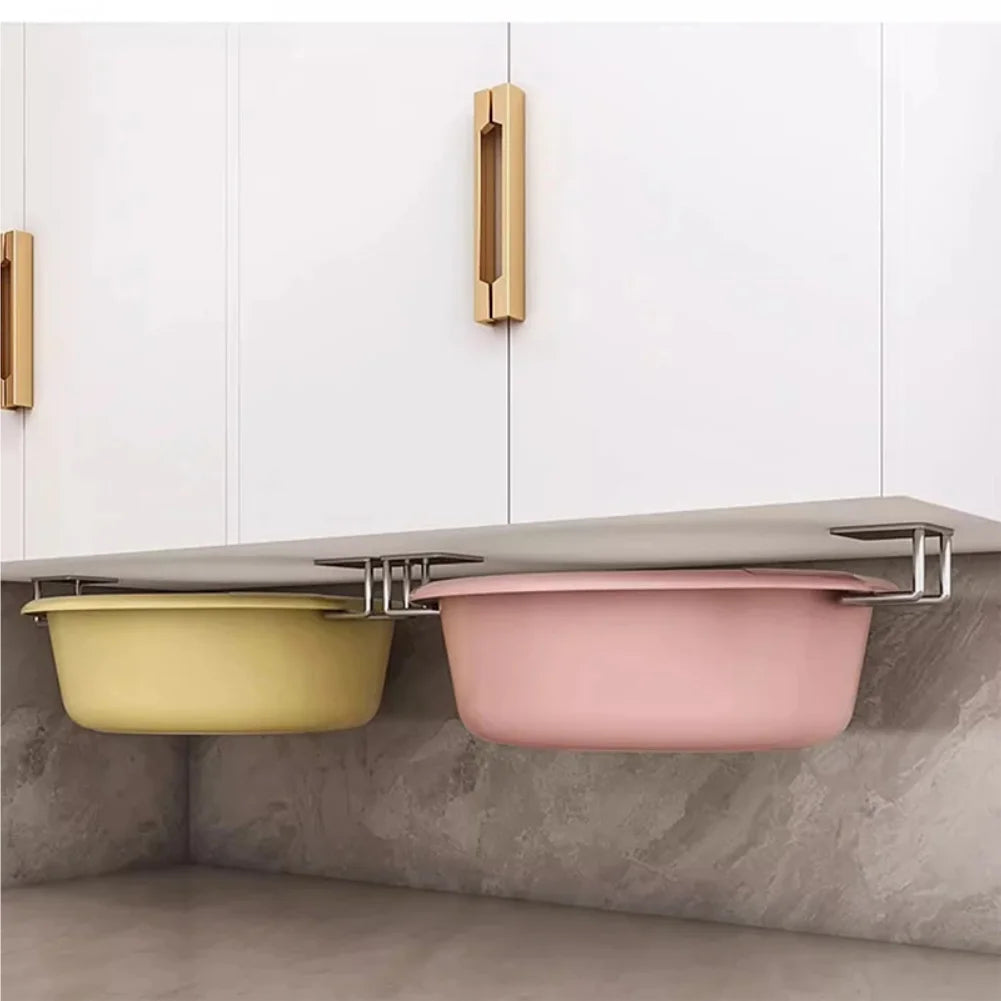 Stainless Steel Wall Mounted Kitchen Rack | Pot Lid & Cutting Board