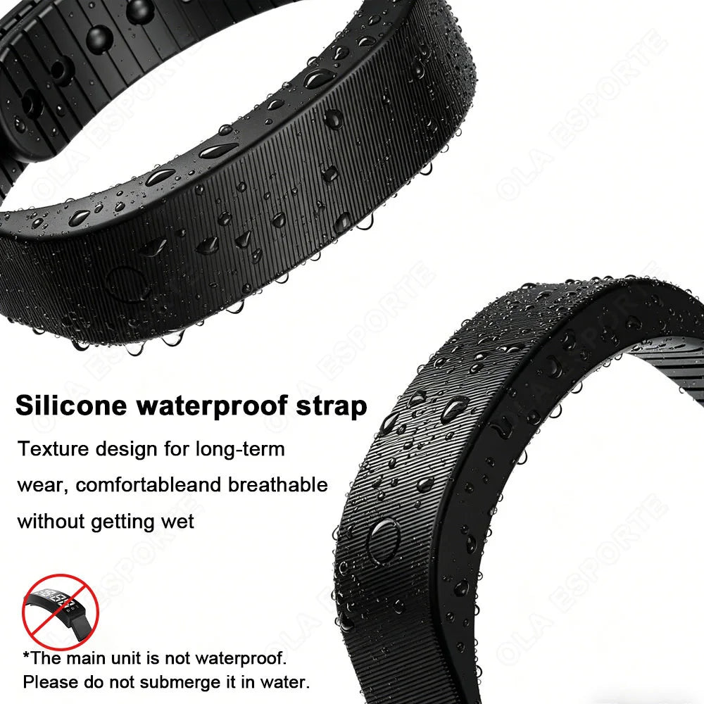 LED Digital Alarm Clock Watch Adjustable Snooze-proof Alarm Bracelet with Running Pedometer IP65 Waterproof Vibrating Alarm Hw12 Peaceful Pleasures Health and Wellness
