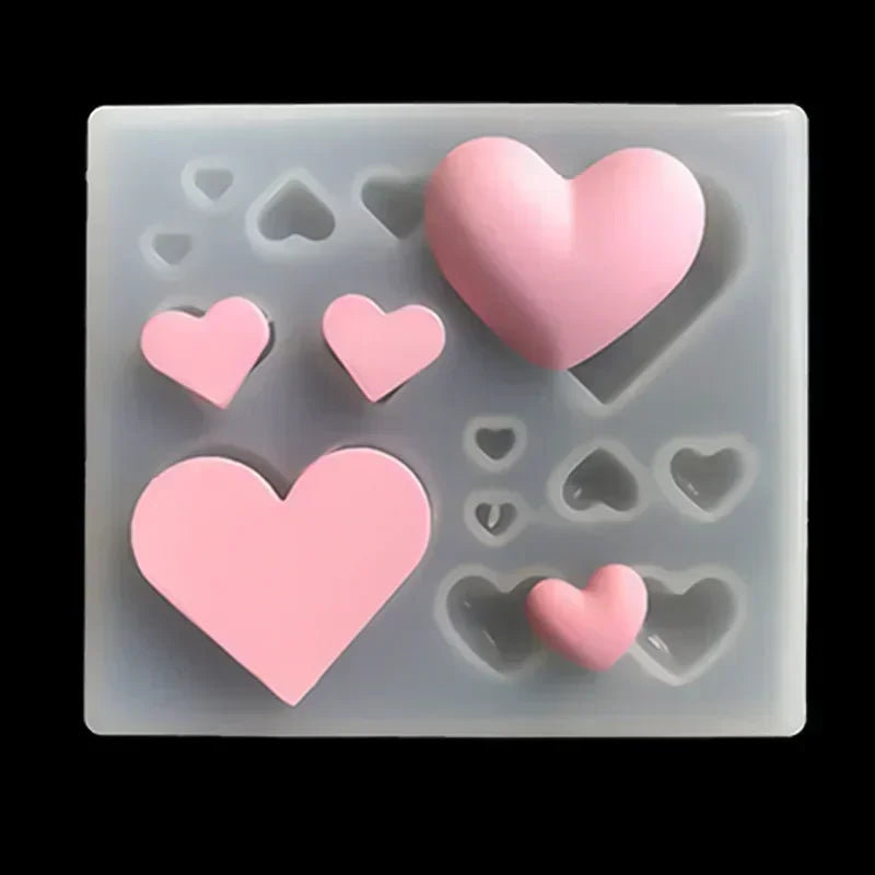 Heart-shaped Silicone Fondant Mold Chocolate Cake Suitable Valentines