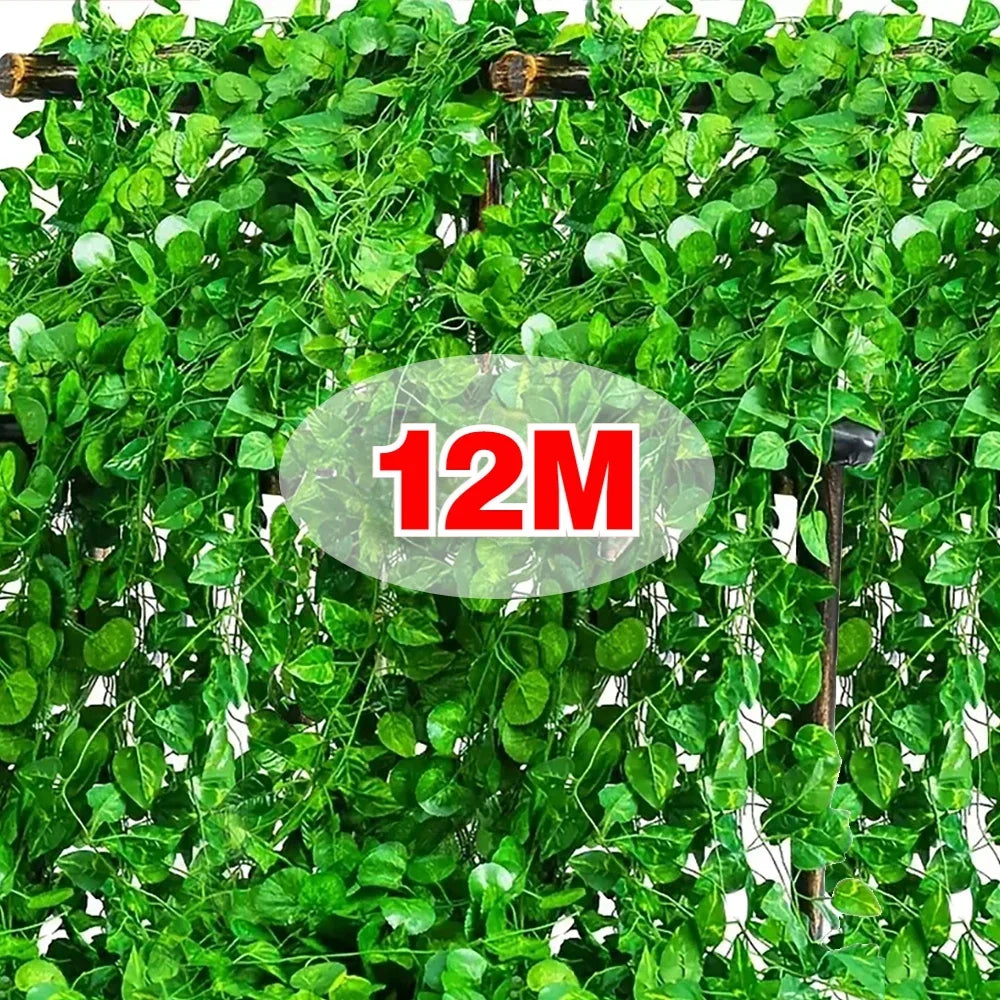 Artificial Ivy Leaf Garland Vine | Silk Wall Hanging Decor
