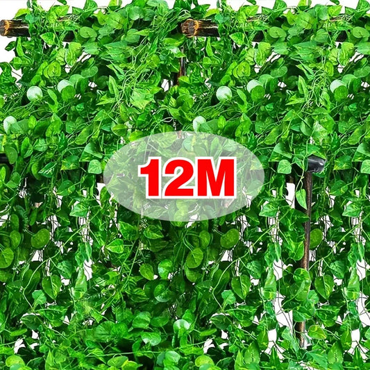 Artificial Ivy Leaf Garland Vine | Silk Wall Hanging Decor Artificial Ivy Garland Peaceful Pleasures Health and Wellness