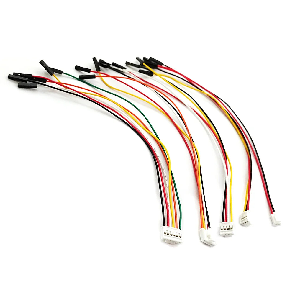 5Pcs HY2.0 to Dupont Line Electronic Wire-2P/3P/4P/5P/6P/8P/10 Pin To 2.54mm Dupont Male/Female Wire Connector 26AWG 20cm Cable Peaceful Pleasures Health and Wellness