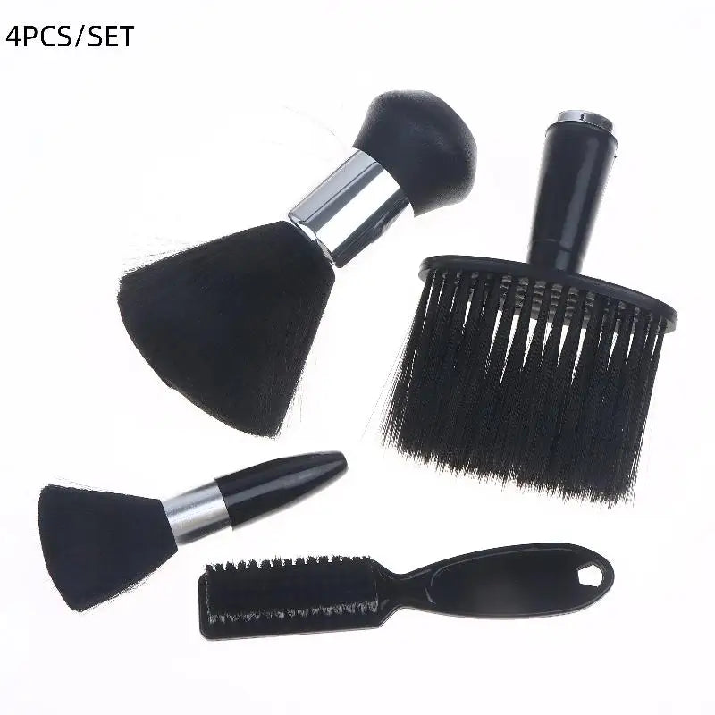 2/3/4pcs Neck Dust Collector Hair Cleaning Brush For Hairdressers Neck Dust Collector Hairdresser Salon Clean Brush Tool Peaceful Pleasures Health and Wellness 4PCS