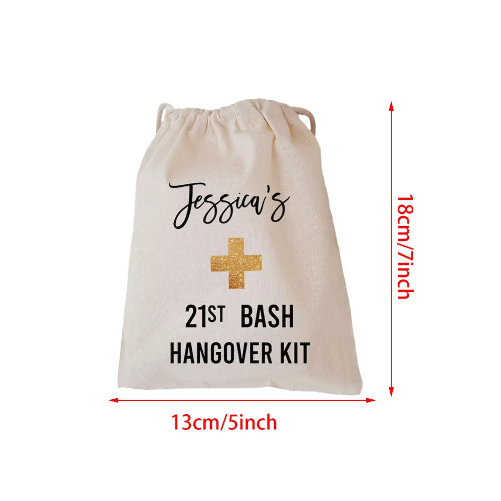 Personalized Birthday Favor Bags | Hangover Kit & Party Gifts