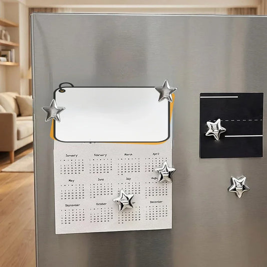 2.4CM 10/20pcs Creative Star Magnetic Refrigerator Patch For Photo Wall Mounting Entry Door Magnetic Sticker Home Decoration Peaceful Pleasures Health and Wellness