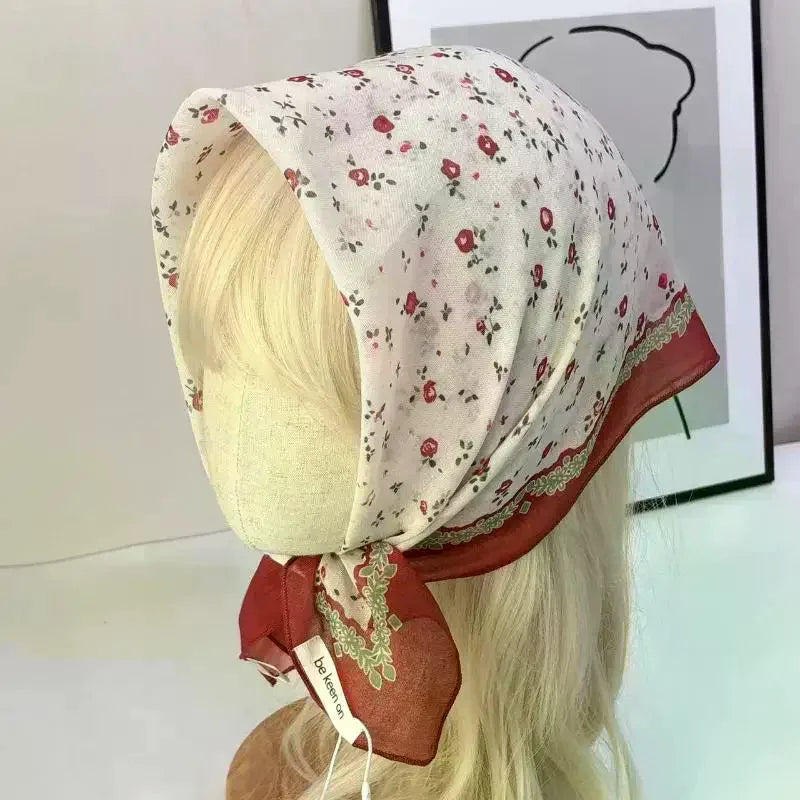 Vintage Floral Headscarf – Women's Bandana & Hair Wrap