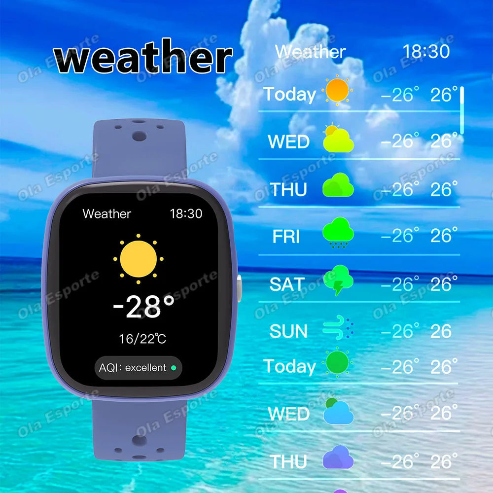 New Game Smart Watch 1.83 Bluetooth Call Sports Mode Music/Camera Control LED Flashlight Long Battery Watch for Android/IOS Gift Peaceful Pleasures Health and Wellness