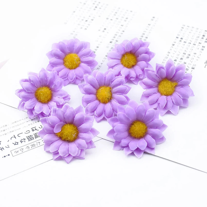 Artificial Silk Daisy Flower Heads 10/20pc | Wedding & Home Decor
