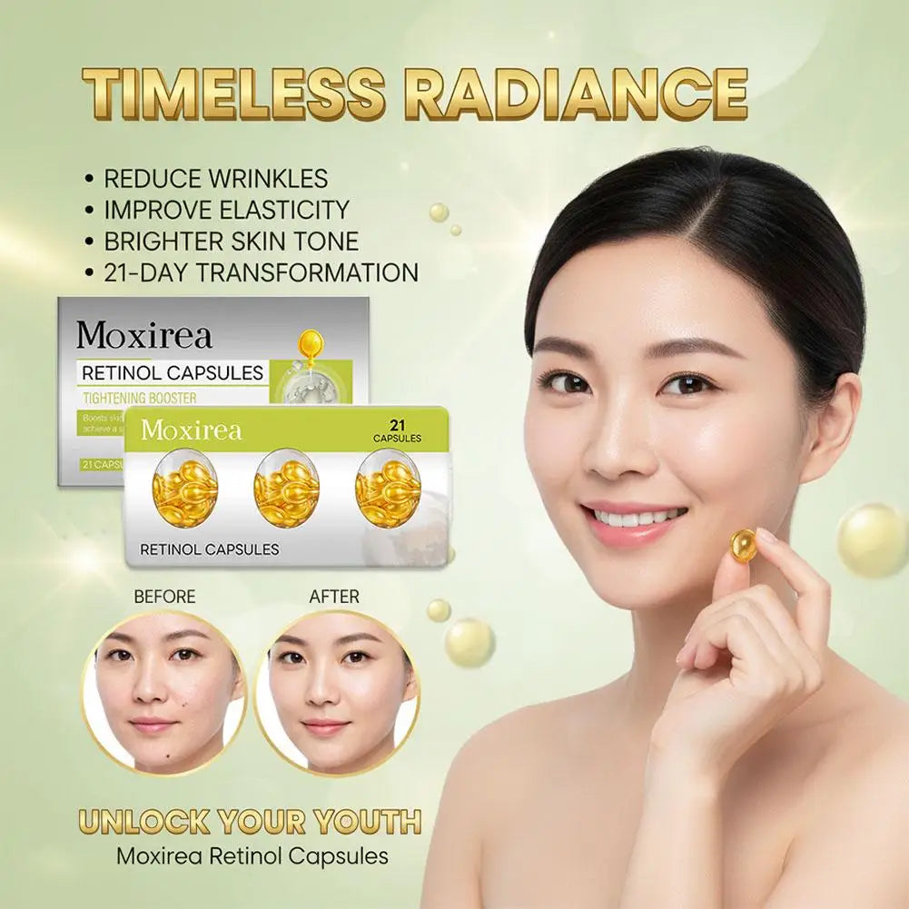 21 Retinol serum capsules Spot Acne Wrinkle Remover Firming Whitening Hyaluronic Acid Essence Skin Care New style Peaceful Pleasures Health and Wellness