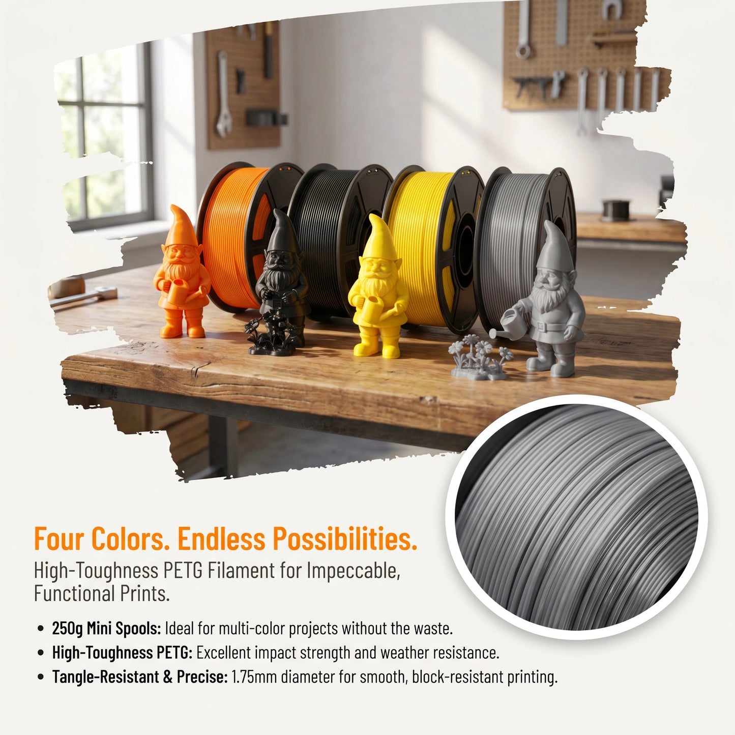 Lime PETG Filament 1.75mm | 300mm/s High Speed No Warp