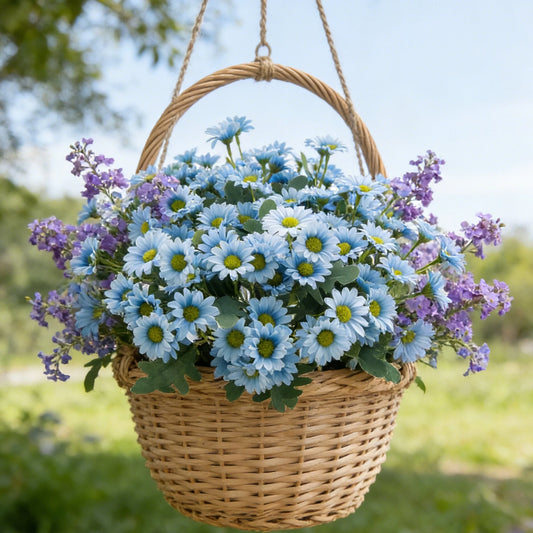 Silk Artificial Wildflower Bouquet | Wedding & Home Décor Artificial Flower Bouquet Peaceful Pleasures Health and Wellness
