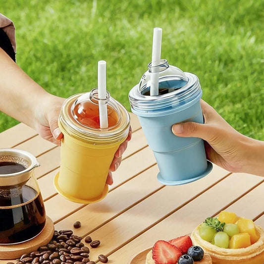 2-in-1 Foldable Silicone Ice Ball Maker Cup | Portable Mold Ice Ball Maker Mold Peaceful Pleasures Health and Wellness