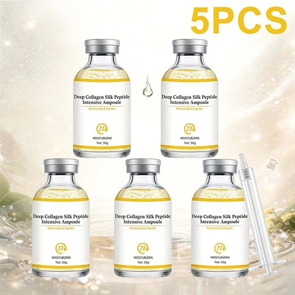 Deep Collagen Silk Peptide Intensive Ampoule Face-Lift Serum with Peptides & Deep Collagen Plumping, Smooth, Korean Skincare Peaceful Pleasures Health and Wellness