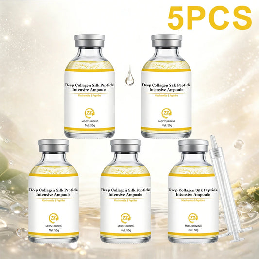 Deep Collagen Silk Peptide Intensive Ampoule Face-Lift Serum with Peptides & Deep Collagen Plumping, Smooth, Korean Skincare Peaceful Pleasures Health and Wellness