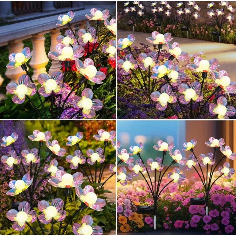 Solar LED Flower Ball Swing Garden Light – Lawn Decor