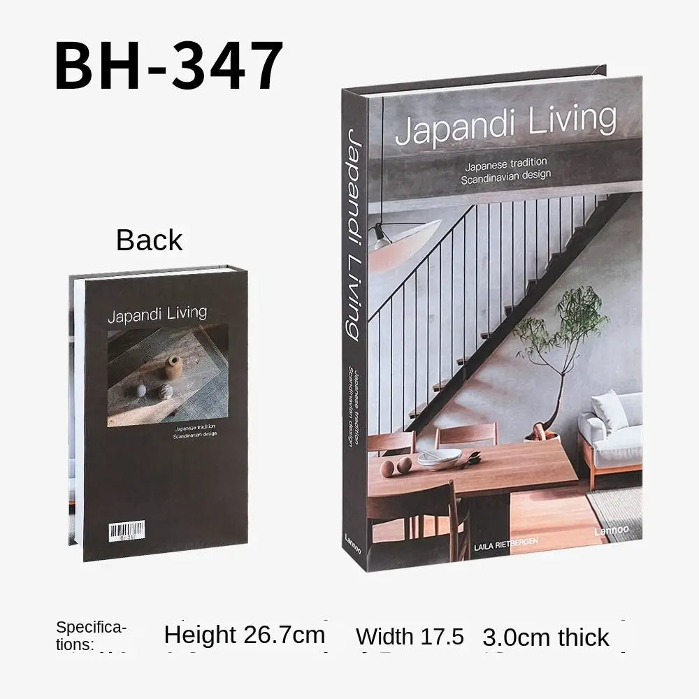Fashion Fake Books Ornament Simple Shooting Props Decorative Imitation Book Coffee Table Decoration Home Decor Peaceful Pleasures Health and Wellness BH-347