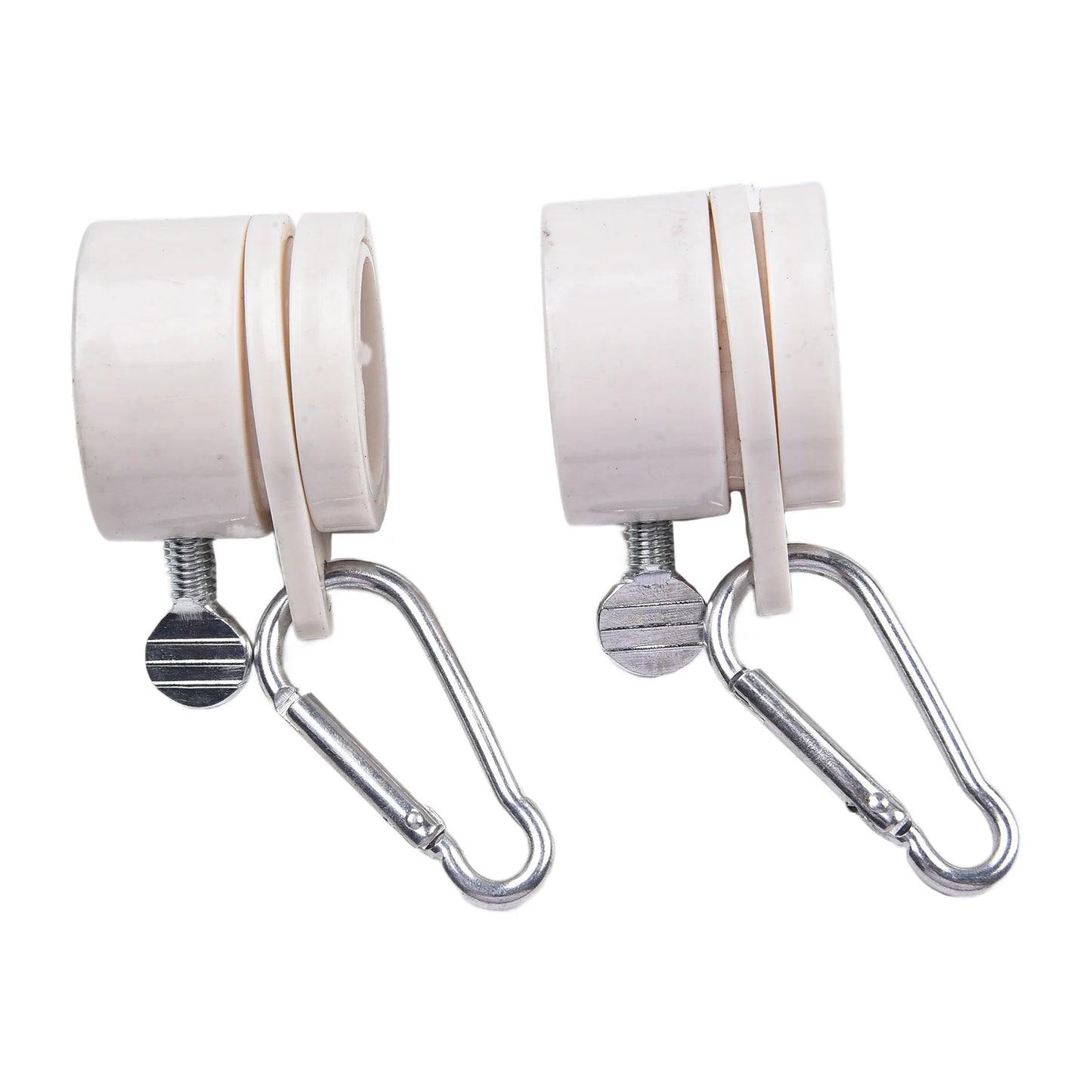 1 Pair 360 Degrees Rotating Flag Mounting Rings Flagpole Grommet Clip