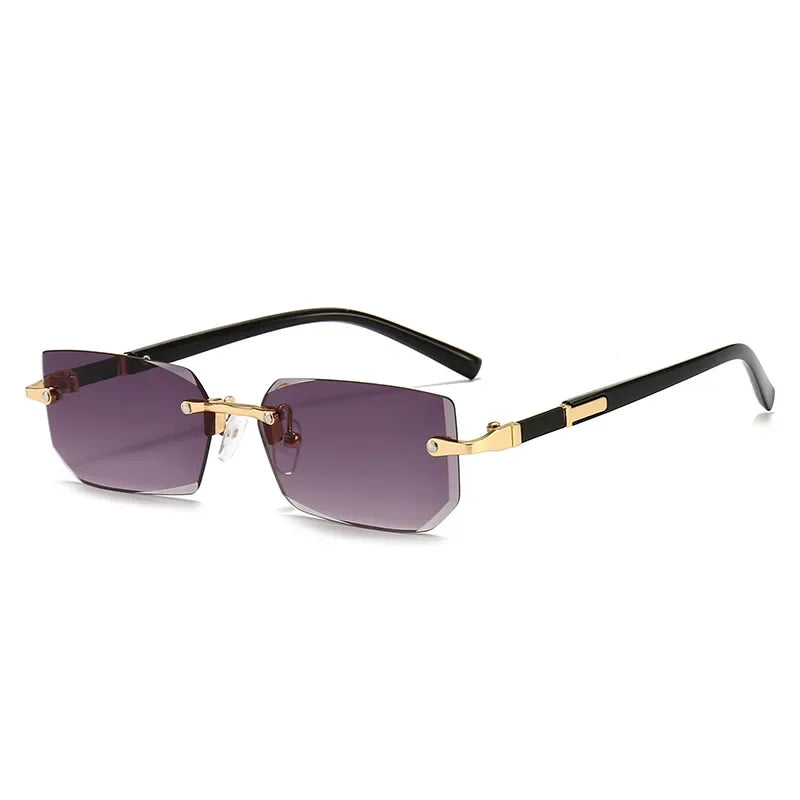 Winful Women's Punk Square Sunglasses UV400 Metal Frame