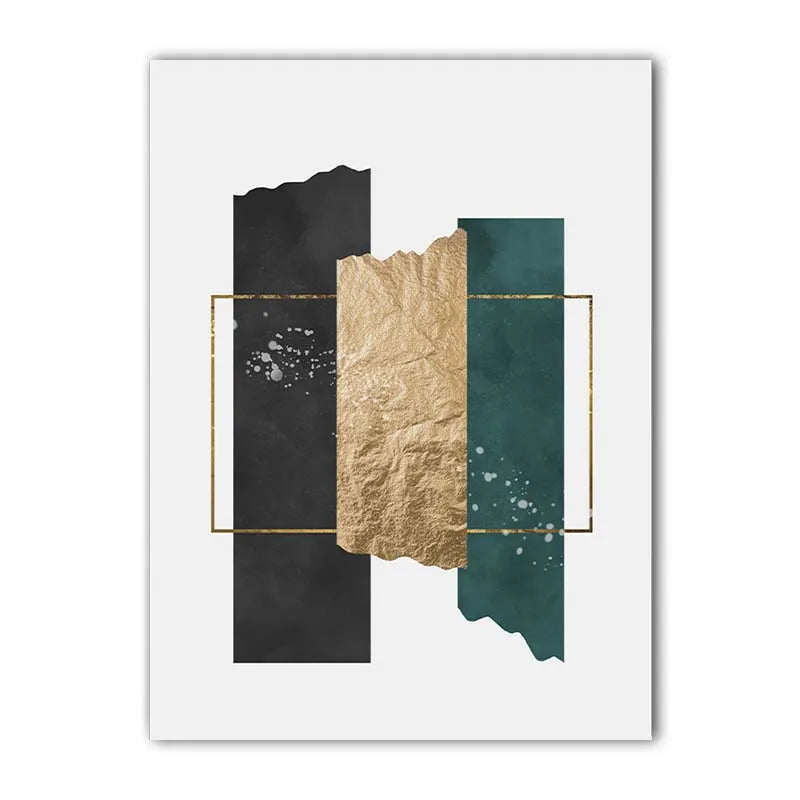 Abstract Geometric Canvas Wall Art | Modern Luxury Poster Print Canvas Wall Art Print Peaceful Pleasures Health and Wellness 03 40x60cm No Frame China Mainland