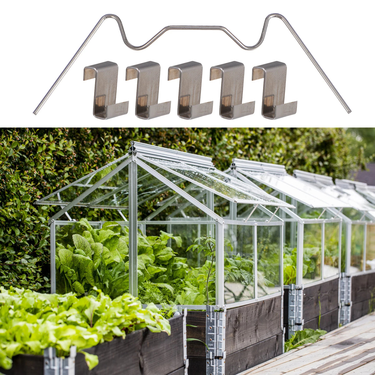 100Pcs Greenhouse Glass Clamps Stainless Steel Clip Frame W Type Clips Fixing Pane Greenhouse Clips Glass Frame Fixing Clamp Peaceful Pleasures Health and Wellness