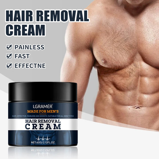 LGRAMER Men's Painless Hair Removal Cream – Body & Armpit Hair Removal Cream Peaceful Pleasures Health and Wellness
