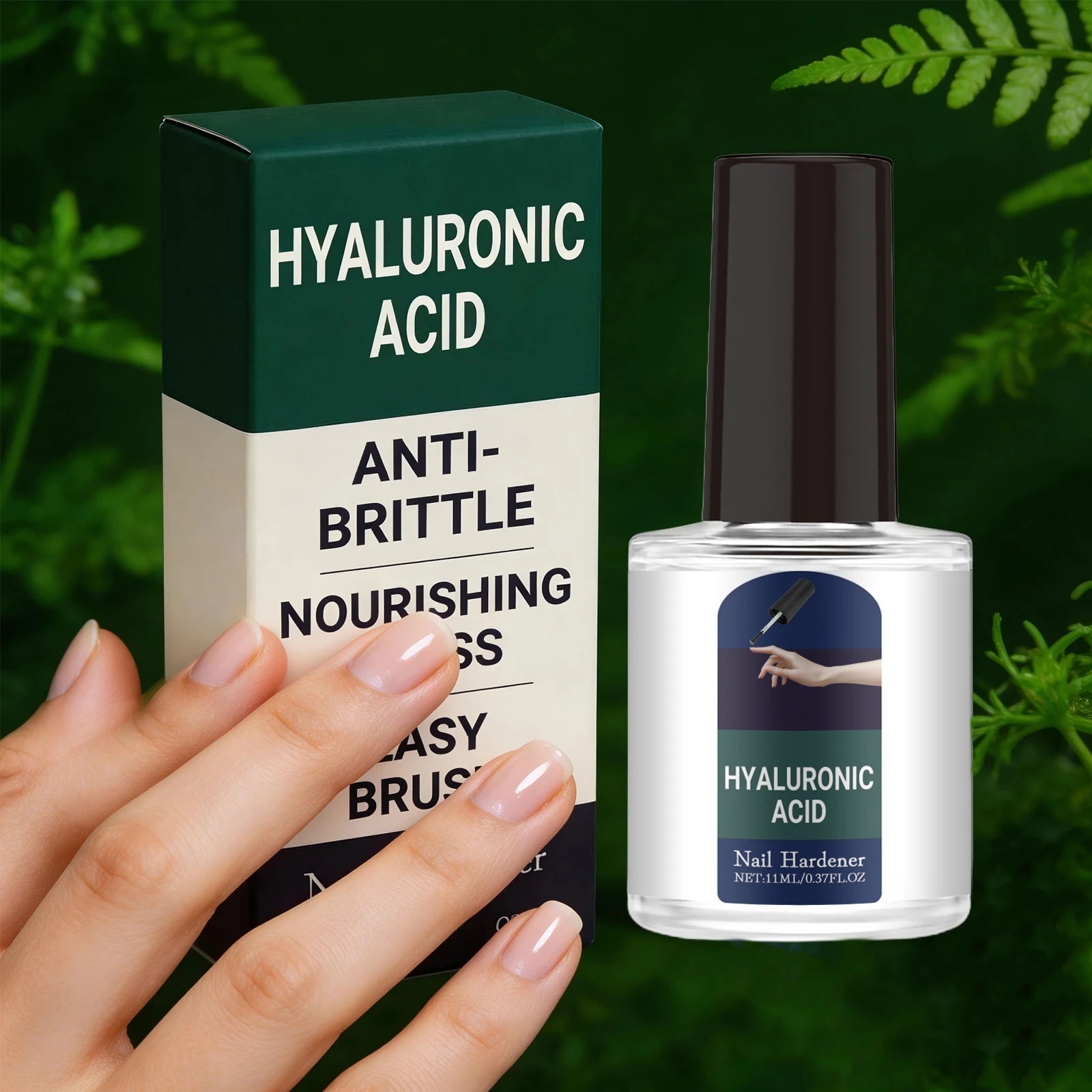 Nourishing Nail Serum Anti Brittle Nail Improve Cracked Cuticles Easy Brush Strengthen Nail Hyaluronic Acid Nail Cuticle Oil Peaceful Pleasures Health and Wellness
