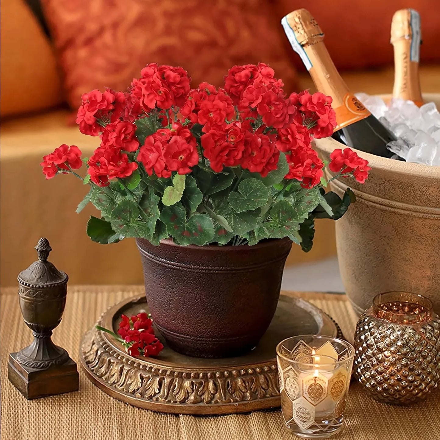 Silk Begonia Artificial Flowers UV-Resistant – Wedding & Garden