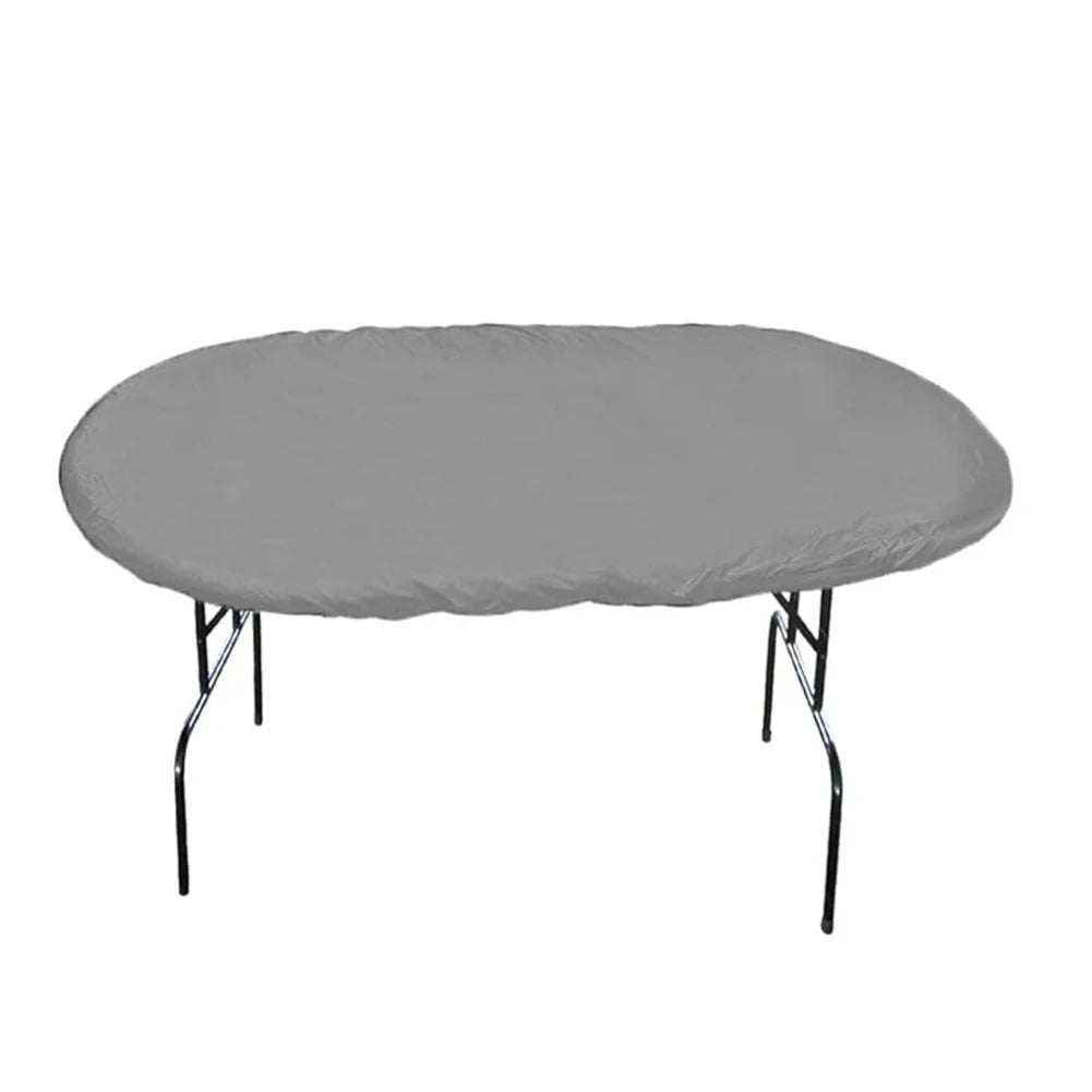 Oval Poker Table Cover 244x122cm 420D Oxford Waterproof Game Cloth